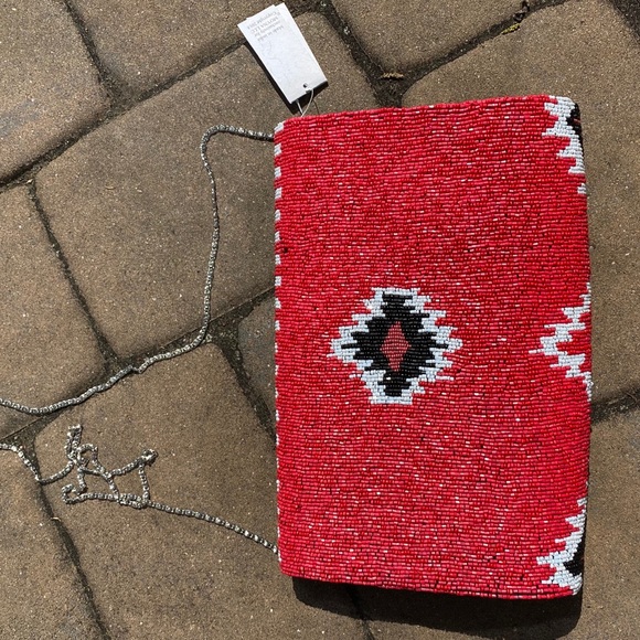 NWT Beaded Convertible Envelope Clutch - Picture 4 of 8